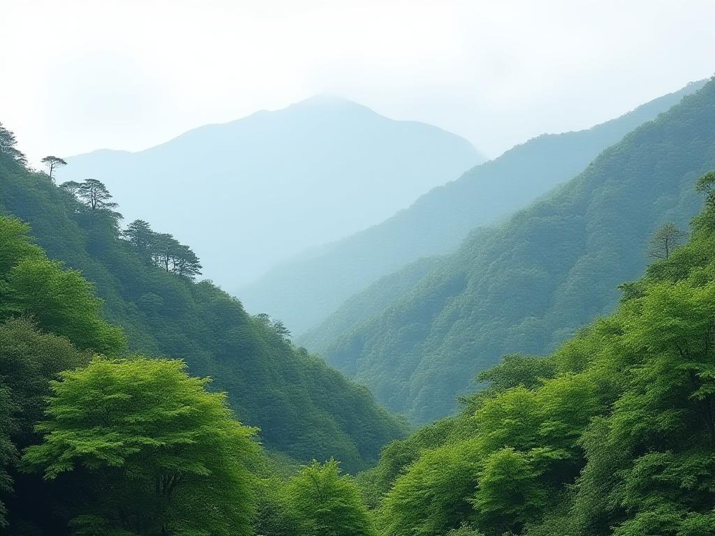 京都近郊の登山風景